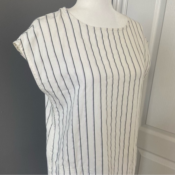 WILFRED Nori Striped Boxy Mini Shift Dress/Tunic - Picture 3 of 8